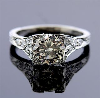 Platinum 1.64Ct Diamond Engagement Ring