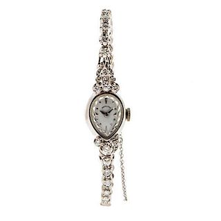 Hamilton Wrist Watch in 14 Karat with Diamonds 