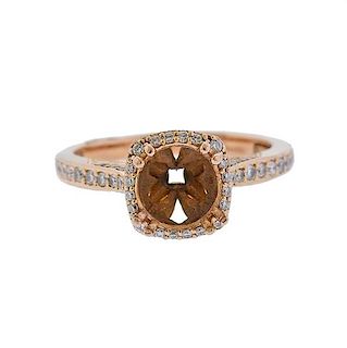 Tacori 18k Gold Diamond Engagement Ring Setting