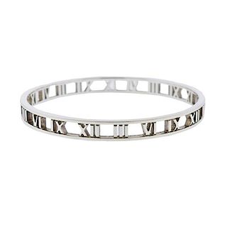 Tiffany &amp; Co Atlas Sterling Silver Bangle Bracelet 