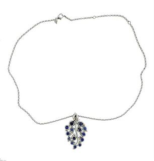 Tamara Comolli 18K Gold Diamond Sapphire Pendant Necklace