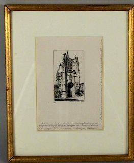 J.T. Arms "Tower of Church of Notre Dame Avignon"