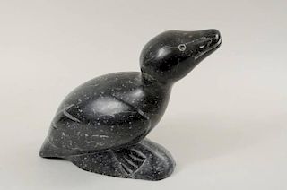 Large Inuit Stone Carving Of Bird