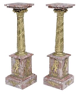 Pair of Classical Style Brass and