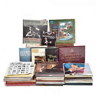Colección de discos LaserDisc y LPs. Diferentes películas y géneros musicales. Consta de Johannes Sebastian Bach. Grandes de la música.