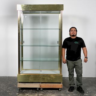 Brass & Glass Display Cabinet