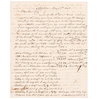 1863 WILLIAM JOHNSTON Great Content ALS Civil War + Emancipation Proclamation !