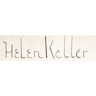 HELEN KELLER. 1951, Typed American Foundation for Overseas Blind Letter Signed