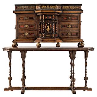 A CABINET ON STAND. 19TH CENTURY. 