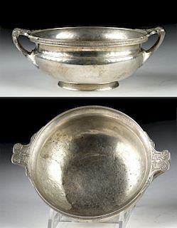Published Roman Silver Skyphos with Handles - 261.1 g