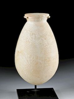 Rare Phoenician Banded Alabaster Jar, ex-Sotheby's