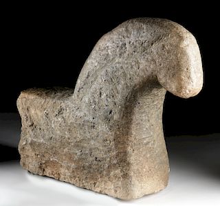 Large Celto-Iberian Carved Stone Horse