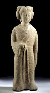 Chinese Tang Stone Sculpture of Woman