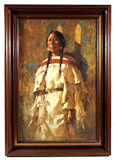 Cheyenne Mother by Howard Terpning Giclee Print