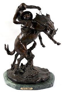 Rare Charlie Russell 'Bronco Twister' Bronze