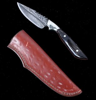 Chris Peterson Utah Damascus & Buffalo Knife