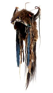 Sioux Buffalo Horn Headdress 1870's Style Replica