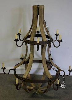Large Wood and Iron Rustic Skeleton Form