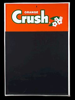 Orange Crush Chalkboard Menu