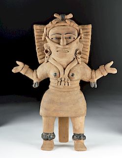 Veracruz Huastec Pottery Standing Female Shaman