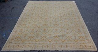 Vintage Handmade Roomsize Oushak Style Carpet.