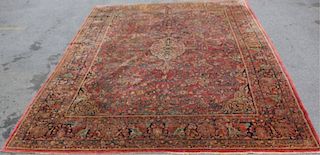 Fine Quality Roomsize Handmade Sarouk Carpet