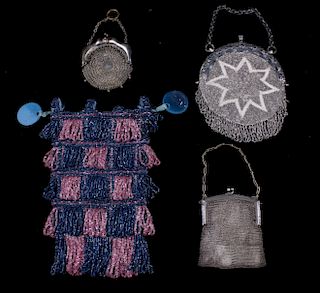 Ladies Antique Beaded and Mesh Purse Collection