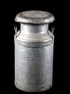 Gallatin CO-OP Metal Dairy Canister