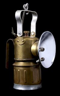 Justrite Miner Carbide Brass Lamp