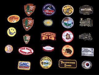 Assorted Collection Of Patches and Buckles