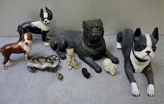 Lot of Assorted Vintage Dog Figures and Toys.