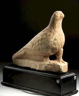 Large Roman Marble Perching Eagle, ex Sotheby's
