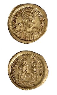 Byzantine / Late Roman Theodosius II Gold Coin - 4.3 g