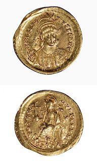 Byzantine Theodosius II Gold Coin - 4.4 grams