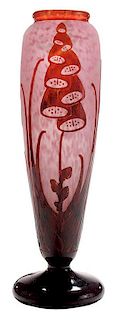 French Art Glass Vase