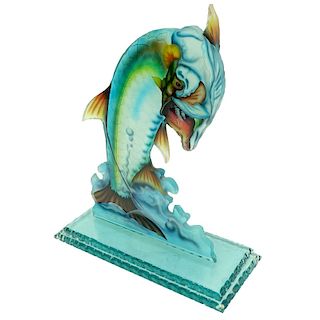 Contemporary Glass Fish Sculpture