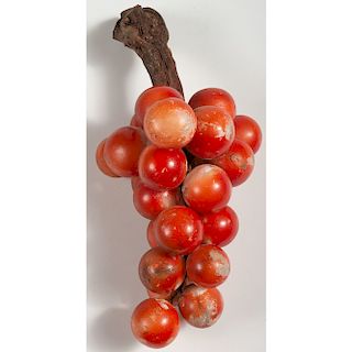 Carved Stone Grape Cluster