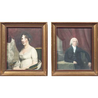 Portraits of James and Dolly Madison