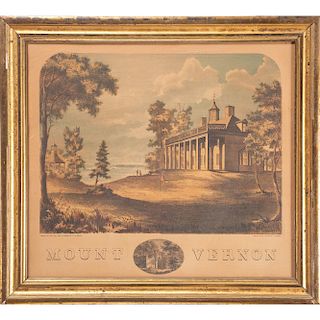 Mt. Vernon Lithograph by Wells and Collins