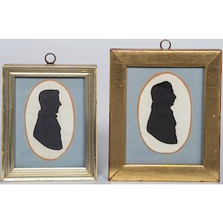 Cut Paper Silhouettes of Gentleman
