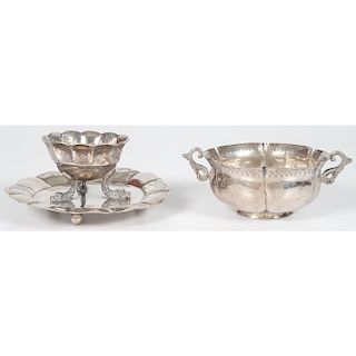 Mexican Silver Bowls with Colonial Hallmarks