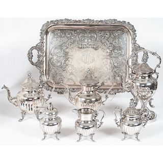 Birmingham Silver Co. Silverplated Tea and Coffee Service