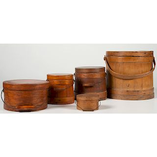 Firkins and Bail-Handled Pantry Boxes