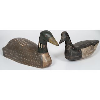 Large Painted Duck Decoys