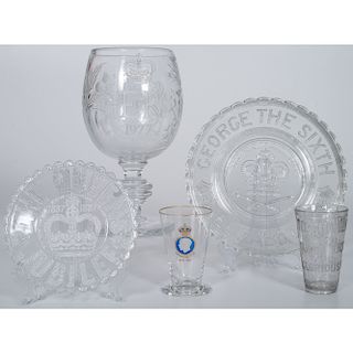 English Royal Commemorative Glass