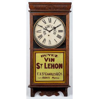 Montreal Advertising Clock for Vin Saint-Lehon Tonic