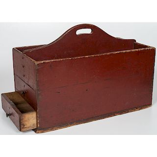 Two-Drawer Tool Caddy in Original Red Paint