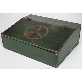 Painted Writing Desk with Compass Rose