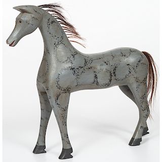 Contemporary Folk Art Painted Horse