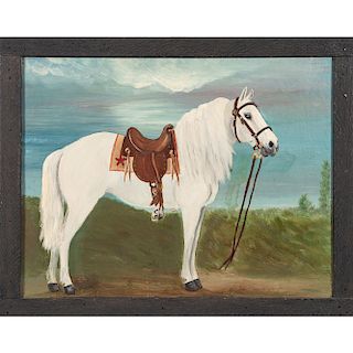 Folk Art Portrait of a Horse
